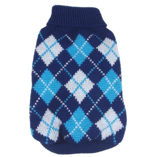 Peticare Argyle Style Ribbed Fashion Pet Sweater PE117184